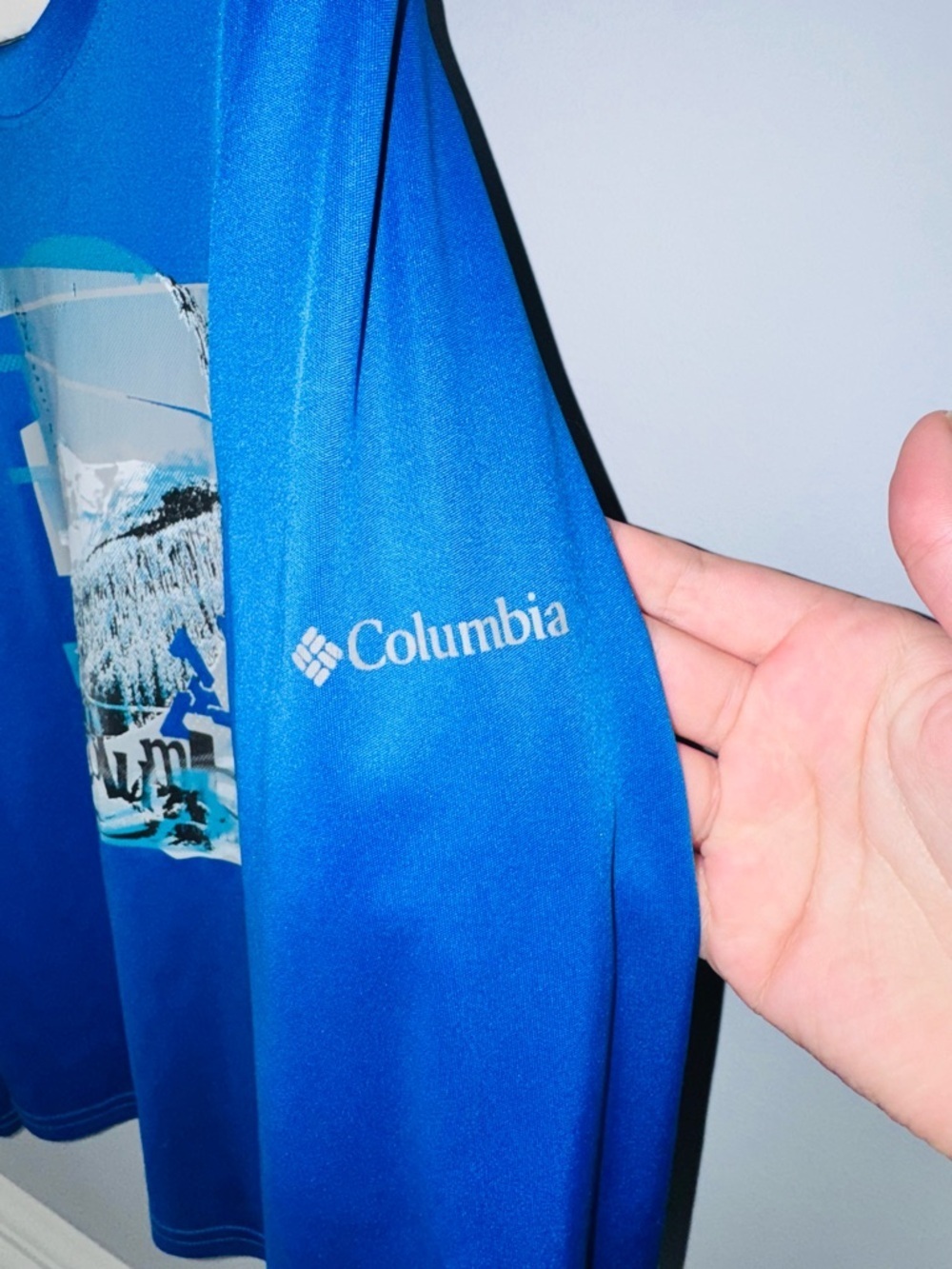 Columbia Royal Blue Long-Sleeve Graphic Tee - Picture 3 of 5